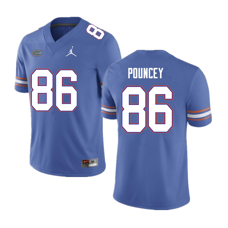 Men #86 Jordan Pouncey Florida Gators College Football Jerseys Sale-Blue